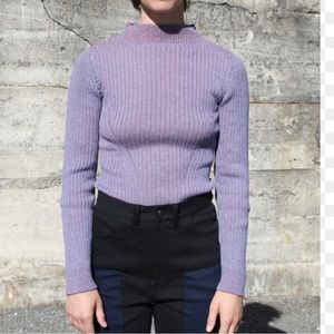 Rachel Comey Mock Neck Sweater (Purple)